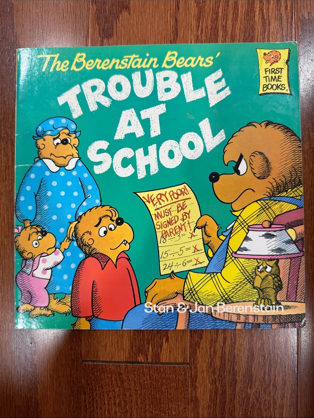 The Berenstain Bears’ Trouble at School Vintage 1986 Children’s Book